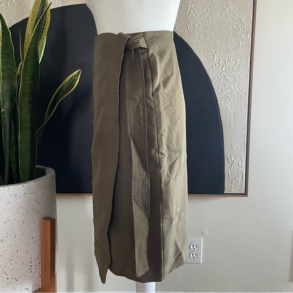 Army green wrap skirt • RO&DE - Picture 4 of 5
